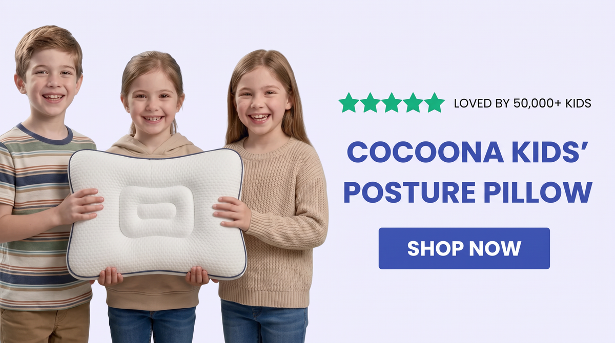 Loved by 50,000+ kids, Cocoona kids' posture pillow